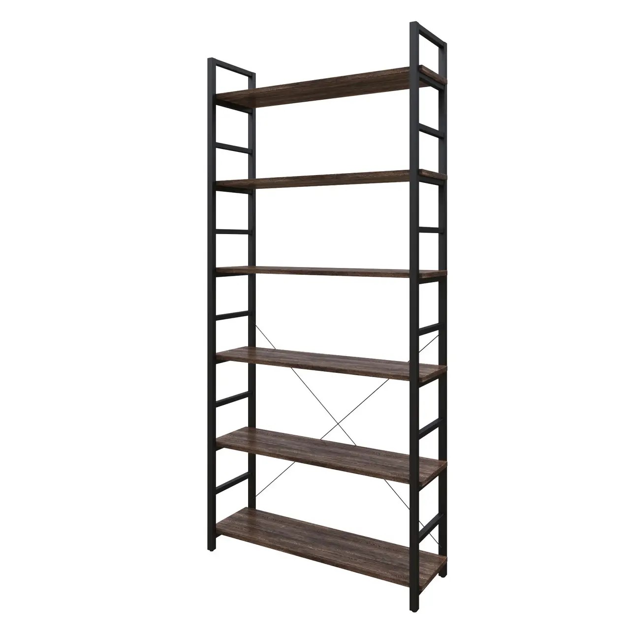 Стелаж металевий ВЕСТ ВУД КОМПАНІ 2012 M-190b-2 венге вінтаж